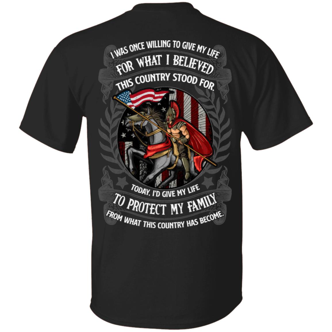 I Was Once Willing To Give My L T-Shirt Only, Black, Unisex T-Shirt