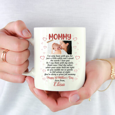 Alternative view of Personalized Custom Photo Elephant You're Doing A Great Job Mommy Happy 1st Mothers Day Coffee Mug
