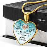 Personalized Photo Your Wings Were Ready But My Heart Was Not Memorial Luxury Heart Pendant Necklace - Heart Luxury Necklace (Gold Plated) Personalized Photo Your Wings Were Ready But My Heart Was Not Memorial Luxury Heart Pendant Necklace - Heart Luxury Necklace (Gold Plated)