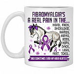 real pain mug, White, 11 oz. White Mug