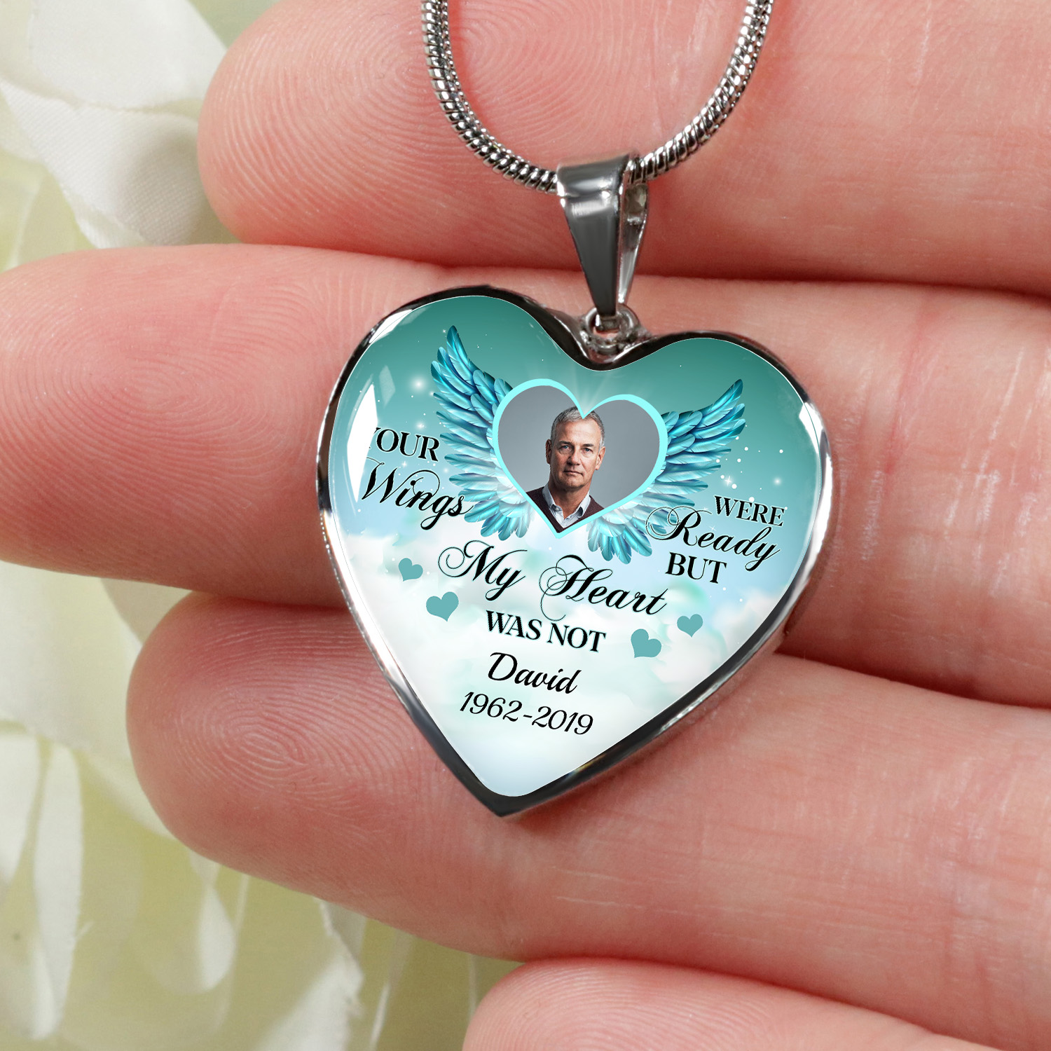 4VT. Your Wings Were Ready heart necklace mk2
