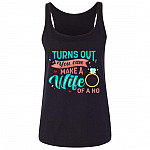 wife ho tank, Black, Ladies Tank Top