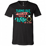 wife ho tee, Black, V-Neck T-Shirt wife ho tee, Black, V-Neck T-Shirt