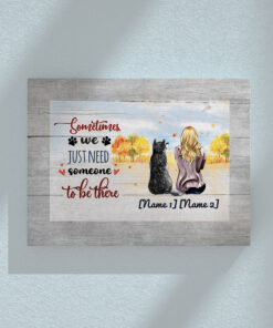 Alternative view of Personalized Husky Sometimes We Just Need Someone to Be There Wrapped Framed Canvas Prints - Unframed Poster