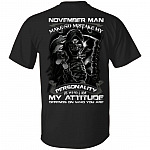 November Tshirt, Black, Unisex T-Shirt