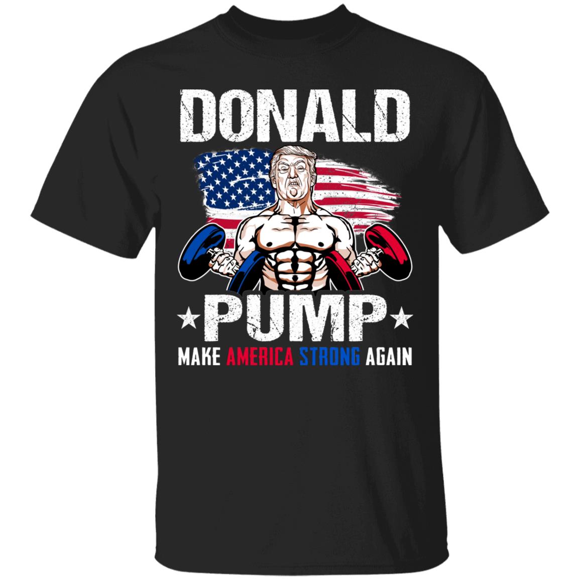 Donald Pump Tshirt, Black, Unisex T-Shirt