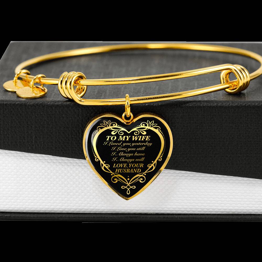 From Husband to My Wife I Loved You Yesterday I Love You Still I Always Have I Always Will Heart Pendant Necklace From Husband to My Wife I Loved You Yesterday I Love You Still I Always Have I Always Will Heart Pendant Necklace