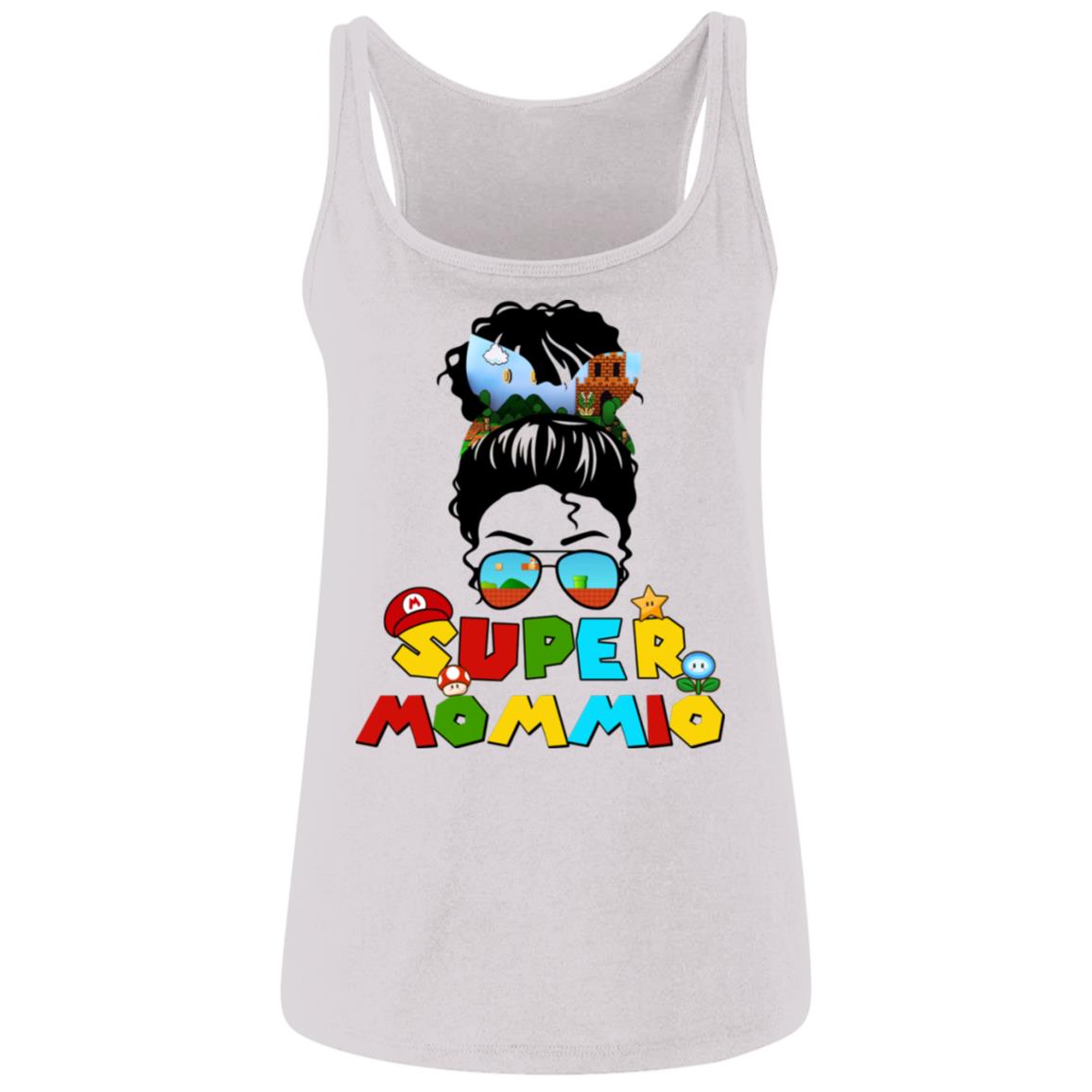 Mario Tank, White, Ladies Tank Top Mario Tank, White, Ladies Tank Top