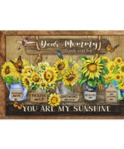 Dear Mommy Canvas, White, 0.75'' Framed Canvas