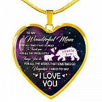 To My Wonderful Mom For All The Times I Forget To Thank You Mama Bear and Baby Heart Pendant Necklace - Heart Luxury Necklace (Gold Plated) To My Wonderful Mom For All The Times I Forget To Thank You Mama Bear and Baby Heart Pendant Necklace - Heart Luxury Necklace (Gold Plated)