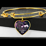 To My Wonderful Mom For All The Times I Forget To Thank You Mama Bear and Baby Heart Pendant Necklace To My Wonderful Mom For All The Times I Forget To Thank You Mama Bear and Baby Heart Pendant Necklace
