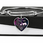 To My Wonderful Mom For All The Times I Forget To Thank You Mama Bear and Baby Heart Pendant Necklace To My Wonderful Mom For All The Times I Forget To Thank You Mama Bear and Baby Heart Pendant Necklace