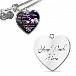 To My Wonderful Mom For All The Times I Forget To Thank You Mama Bear and Baby Heart Pendant Necklace To My Wonderful Mom For All The Times I Forget To Thank You Mama Bear and Baby Heart Pendant Necklace