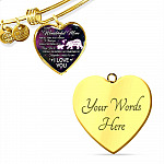 To My Wonderful Mom For All The Times I Forget To Thank You Mama Bear and Baby Heart Pendant Necklace To My Wonderful Mom For All The Times I Forget To Thank You Mama Bear and Baby Heart Pendant Necklace