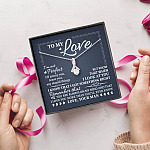 To My Love I'm Not Perfect I'll Annoy You but I Know You Are Right I Love You to Wife to Girlfriend Alluring Necklace
