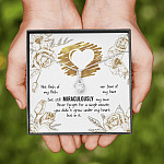 To My Bonus Daughter Not Flesh of My Flesh but Still Miraculously My Own Alluring Beauty Necklace