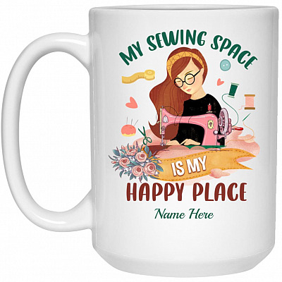 15 oz. White Mug
