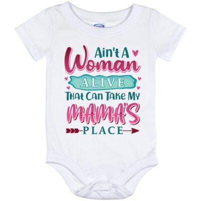 Mama's Place Baby Onesie, White, Baby Onesie - 12 Month