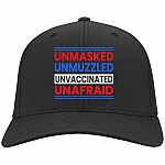 Unmasked HAT, Black, Twill Cap