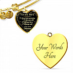 Husband To My Wife I Loved You Yesterday I Love You Still I Always Have I Always Will Heart Pendant Necklace Husband To My Wife I Loved You Yesterday I Love You Still I Always Have I Always Will Heart Pendant Necklace