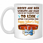 Personalized Roses Are Red, White, 11 oz. White Mug