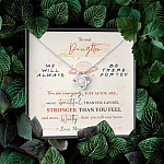 To Our Daughter We'll Always Be There for You from Mom and Dad You Are Amazing Love Knot Pendant Necklace To Our Daughter We'll Always Be There for You from Mom and Dad You Are Amazing Love Knot Pendant Necklace