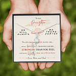 To Our Daughter We'll Always Be There for You from Mom and Dad You Are Amazing Alluring Beauty Necklace To Our Daughter We'll Always Be There for You from Mom and Dad You Are Amazing Alluring Beauty Necklace