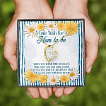 A Little Wish For A Mum To Be Forever Love Pendant Necklace - Mom To Be Gift Necklace