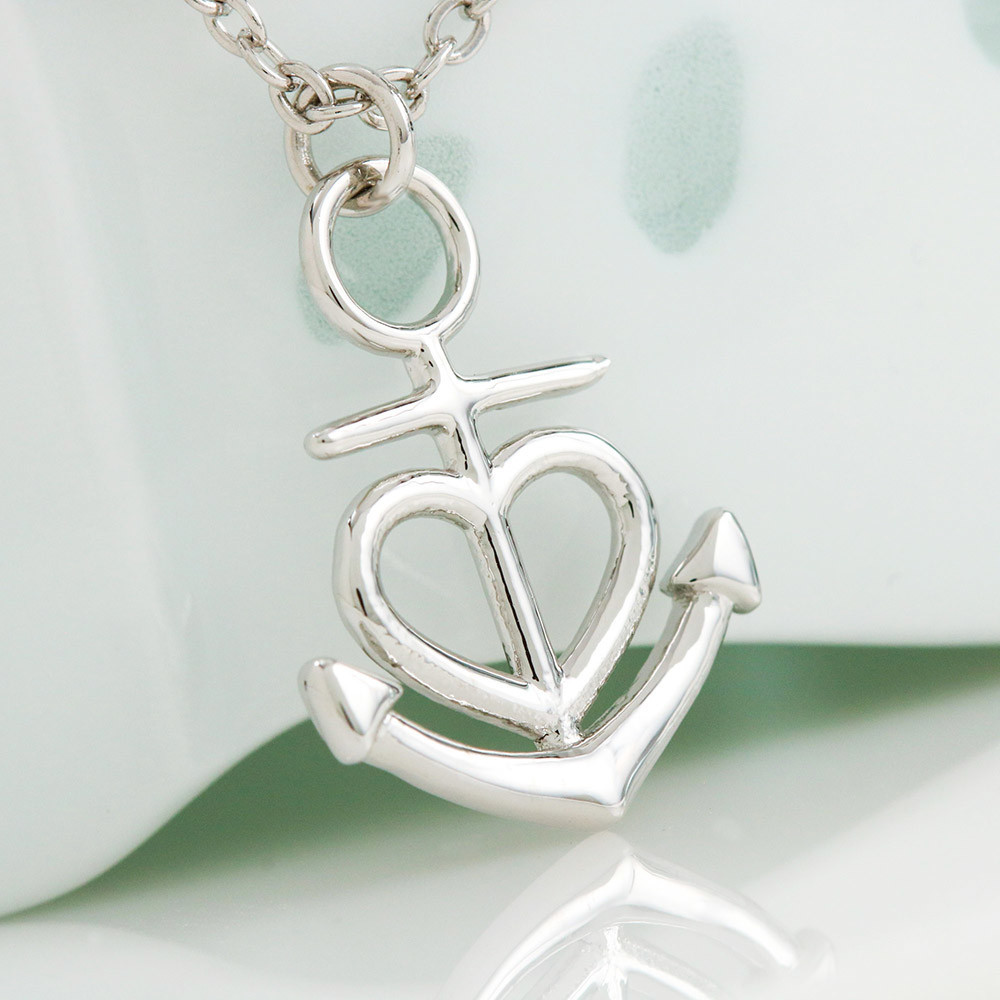 To The Mom Of A Brave Firefighter I Know The Worry Is Hard And We Don't See Each Other Anchor Necklace