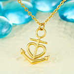 To The Mom Of A Brave Firefighter I Know The Worry Is Hard And We Don't See Each Other Anchor Necklace