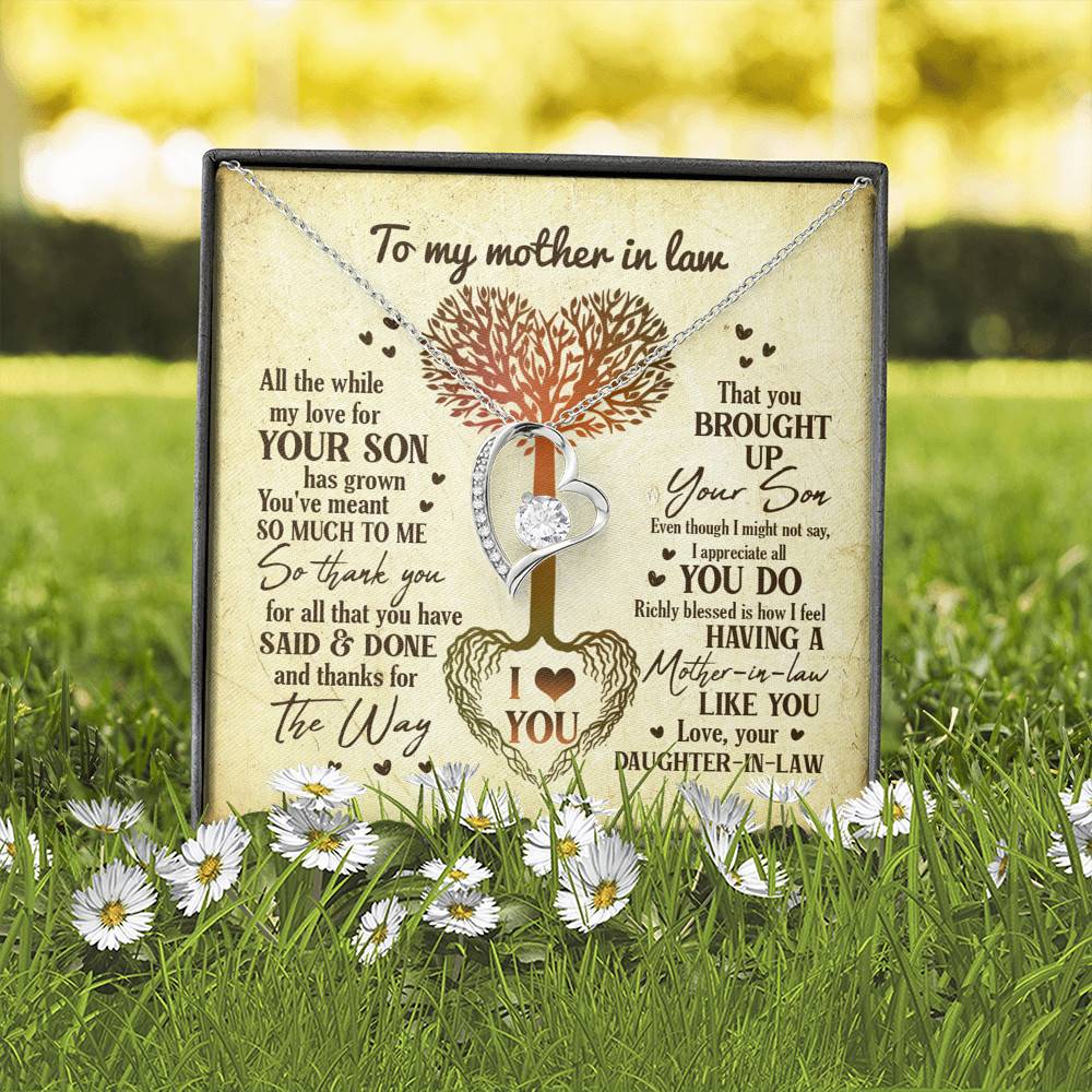 Heart Tree To My Mother In Law All The While My Love For Your Son Has Grown Forever Love Necklace Heart Tree To My Mother In Law All The While My Love For Your Son Has Grown Forever Love Necklace