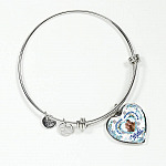 Personalized Photo I Am So Thankful That God Made You My Mother Heart Pendant Necklace - Bangle