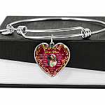 Personalized Photo Dear Mom I Know You've Loved Me for As Long as I Have Lived Heart Pendant Necklace - Bangle