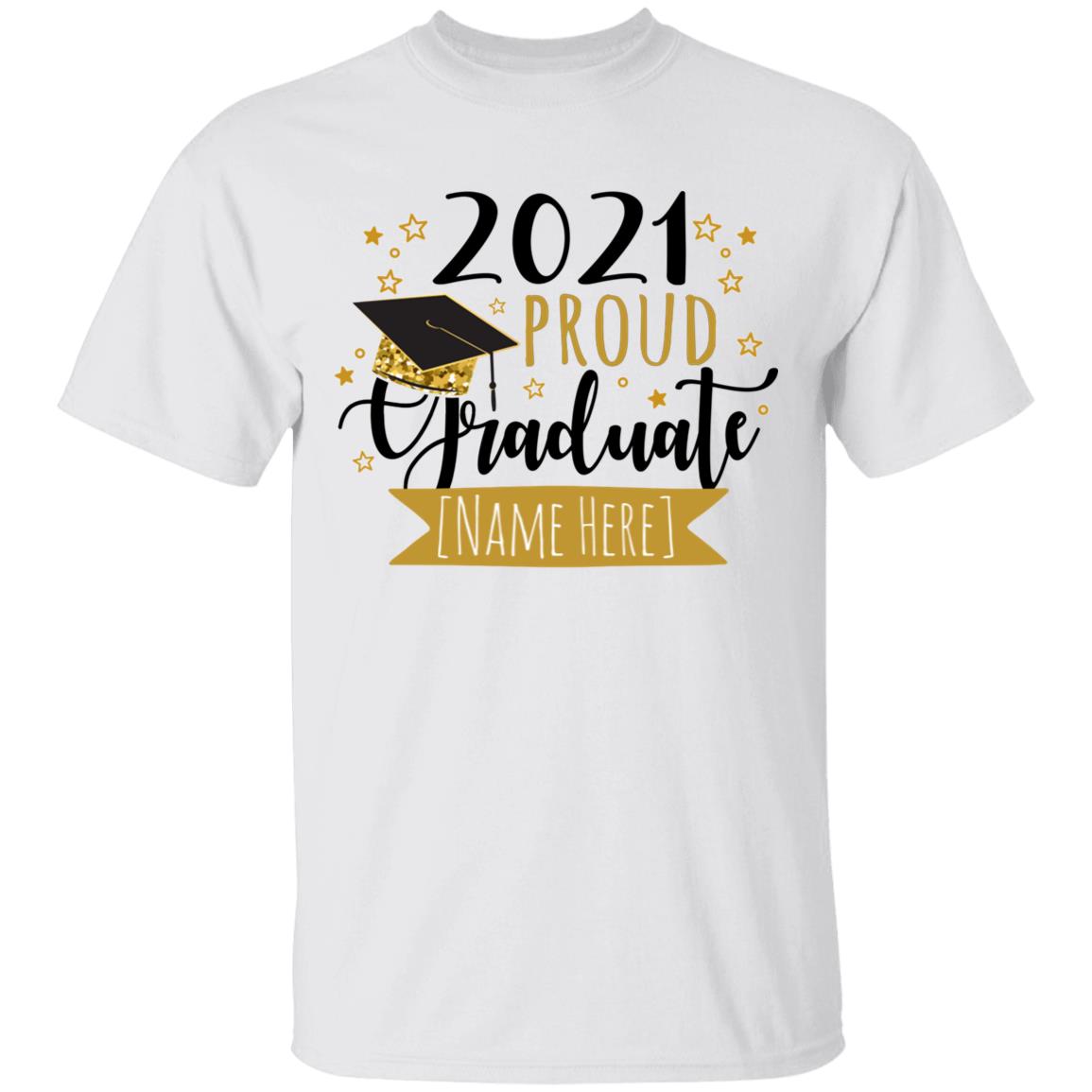 Personalized Graduate Shirt, White, Unisex T-Shirt