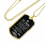 My Viking If You Lose Your Way You've Reached Your Home I Love You From Shieldmaiden Dog Tag Pendant Necklace