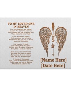 Personalized Angel Wings canvas, White, 0.75'' Framed Canvas