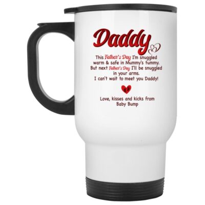 14 oz. White Travel Mug