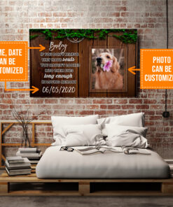 Alternative view of Personalized Photo Dog Memorial If You Don't Believe They Have Soul Wrapped Framed Canvas Prints - Unframed Poster