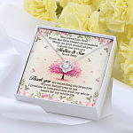 You Loved Him First Mother-In-Law Love Knot Pendant Necklace