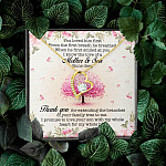 You Loved Him First Mother-In-Law Forever Love Pendant Necklace