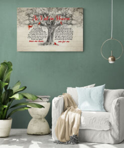 Alternative view of As I Sit In Heaven Cardinal Gallery Wrapped Framed Canvas Prints - Unframed Poster - Home Decor Wall Art
