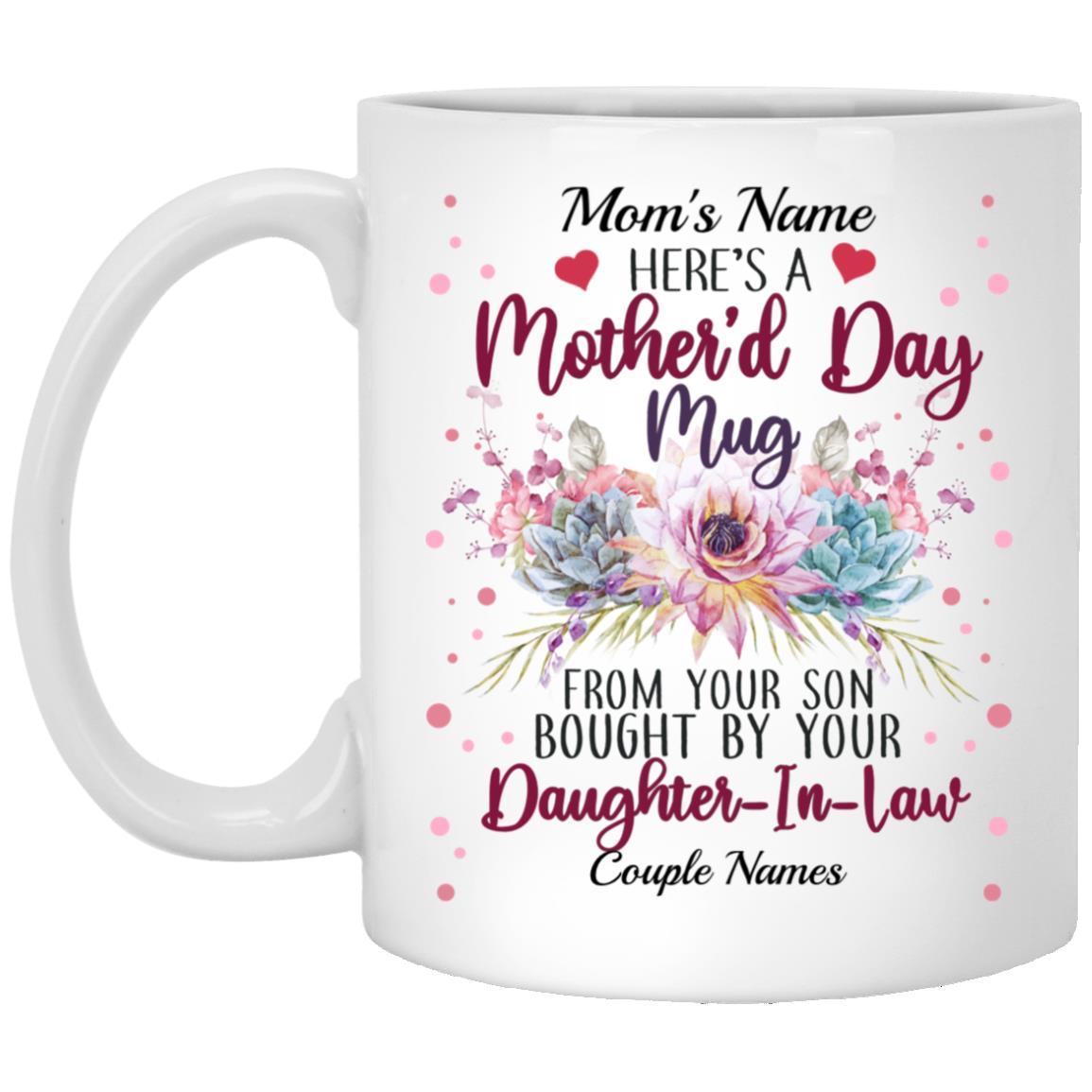 Personalized Daughter-In-Law Coffee Mug, White, 11 oz. White Mug
