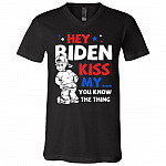 biden tee, Black, V-Neck T-Shirt biden tee, Black, V-Neck T-Shirt