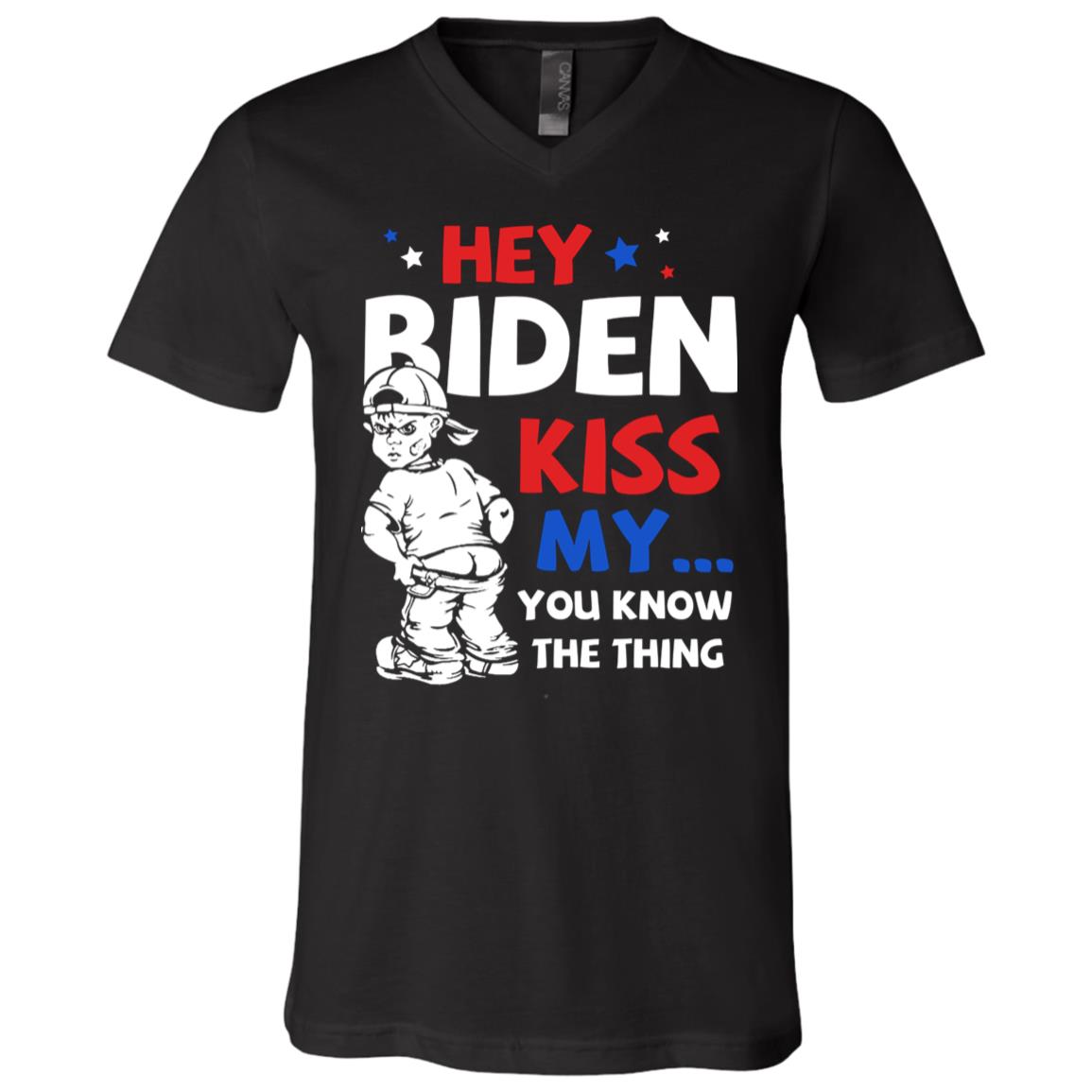 biden tee, Black, V-Neck T-Shirt biden tee, Black, V-Neck T-Shirt
