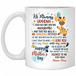 Personalized New Mom Mother's, White, 11 oz. White Mug Personalized New Mom Mother's, White, 11 oz. White Mug