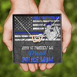 I Once Protected Him Now He Protects Me Proud Police Mom American Flag Interlocking Hearts Pendant Necklace I Once Protected Him Now He Protects Me Proud Police Mom American Flag Interlocking Hearts Pendant Necklace