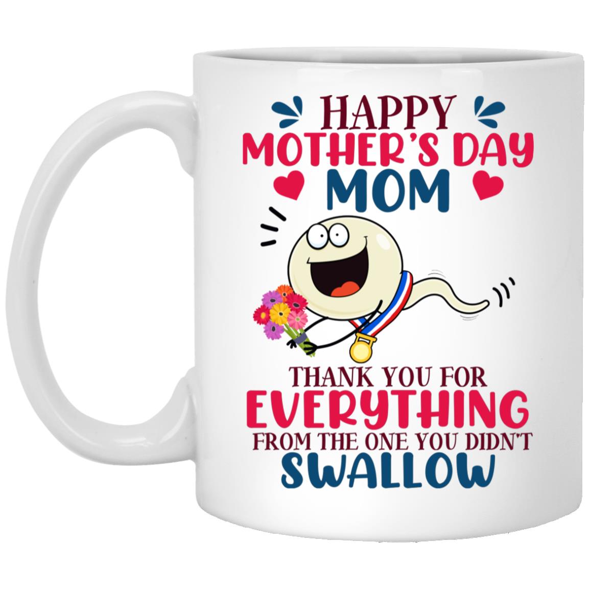 The One Didn't Swallow, White, 11 oz. White Mug The One Didn't Swallow, White, 11 oz. White Mug