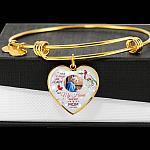 Personalized Photo Your Wings Were Ready But My Heart Was Not Cardinal Bird Heart Pendant Necklace – Bangle