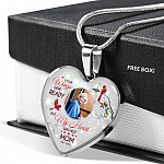 Personalized Photo Your Wings Were Ready But My Heart Was Not Cardinal Bird Heart Pendant Necklace – Bangle