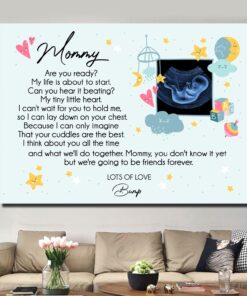 Alternative view of Custom Photo Mommy Are You Ready Wrapped Framed Canvas Prints - Unframed Poster - Home Decor Wall Art